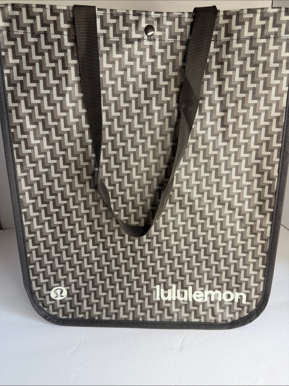 🆕 LULULEMON Reusable Tote Carryall Handbag Shopping Bag L Monogram - Picture 3 of 12